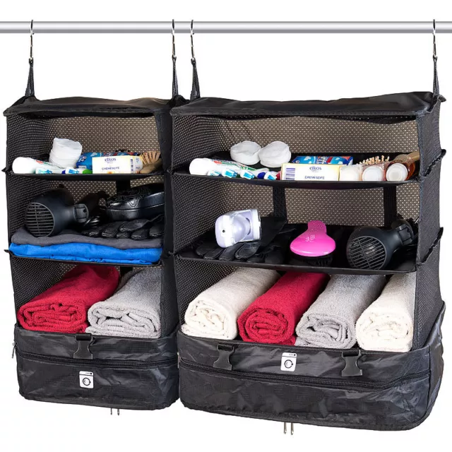Xcase Hängeorganizer: XL- und XXL-Koffer-Organizer, Packwürfel zum Aufhängen