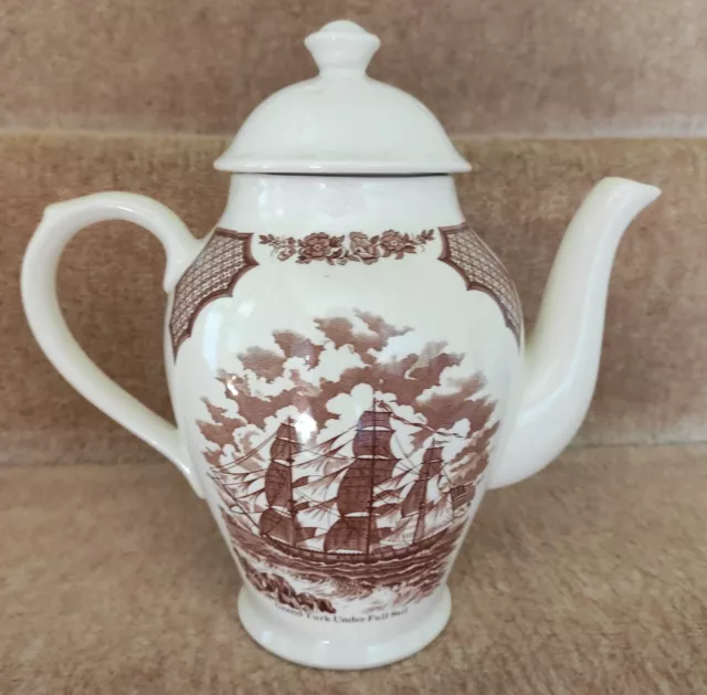 Vintage Alfred Meakin Fair Winds Porcelain Teapot.