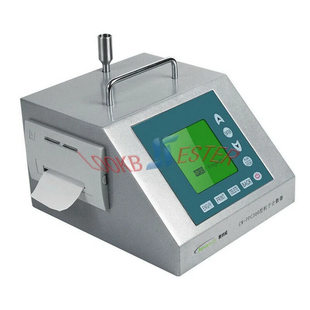 Portable Dust Laser Particle Counter 3 Channel with Printer 100V-240V CW-PPC300