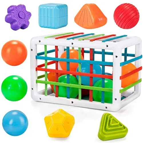 Jouet Bebe 6 Mois - 3 Ans, 4 en 1 Jeux Montessori Bébé Eveil - Cube  d'activité Bébé - Silicone Souple # Liste Matériel Bébé Indispensable Jeux  Educatif pour Bebe 6 9 12 Mois 1 2 3 Ans