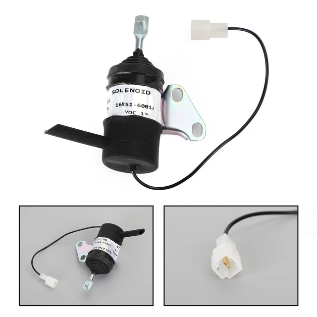 16851-60014 Carburant Arrêt Solénoïde Pour Kubota BX2230D RTV900T 052600-453