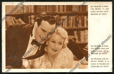 MEMO BENASSI 02b ISA MIRANDA ATTORI ACTORS ACTEURS CINEMA MOVIE Cartolina 1934 