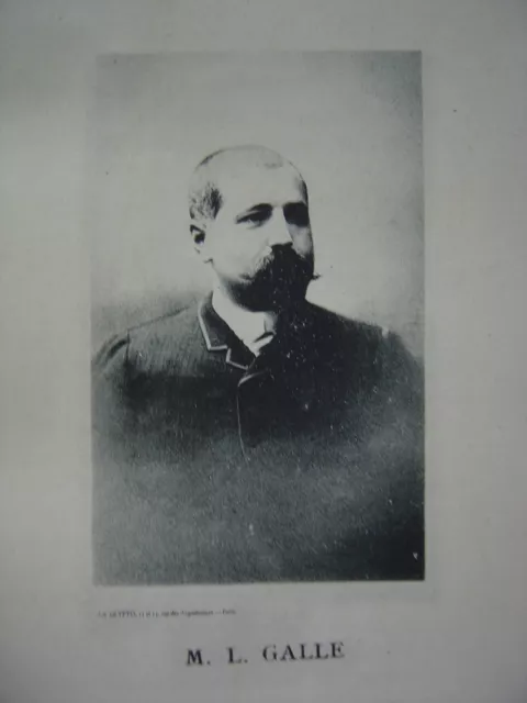 Portrait Phototypie de Léon GALLE Né à Lyon
