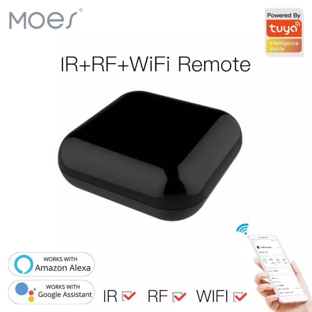 MOES WiFi RF IR Universal Smart Remote Controller Home Blaster Alexa Google APP