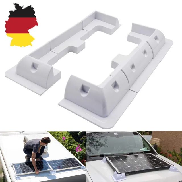Halterung Solarpanel Verbinder weiß Solarmodul Befestigung Haltespoiler Spoiler