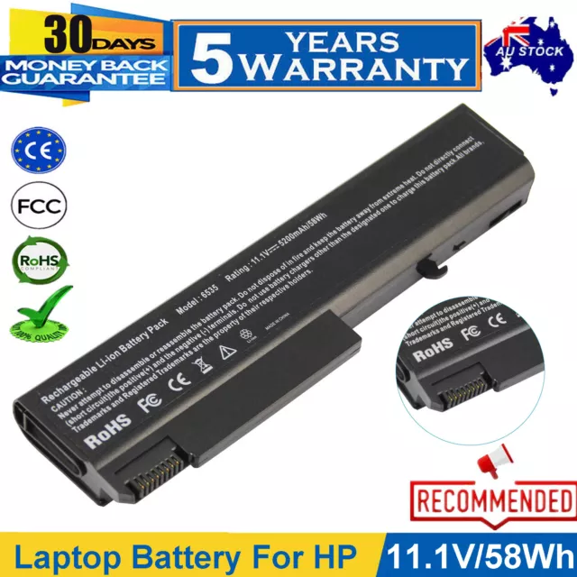 Battery for HP Compaq 6530b 6535b 6735b 6730b EliteBook 6930p 8440P 8440W Laptop