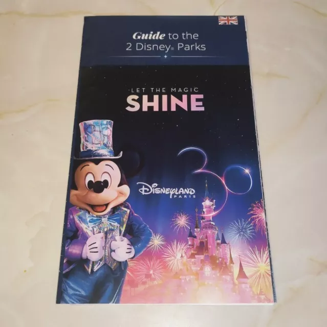 DISNEYLAND PARIS GUIDE Map - 30th ANNIVERSARY PARK & STUDIOS English UK ...