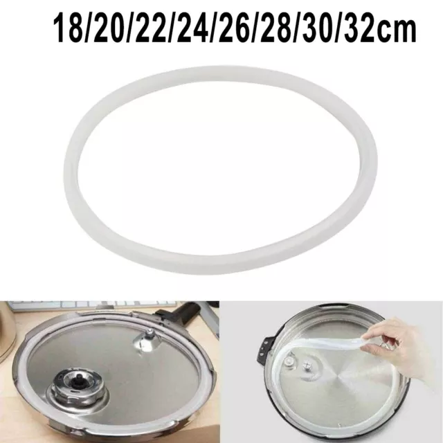 PRESSURE COOKER SEAL Ring Replace Clear Silicone Rubber Gasket Home 18 ...