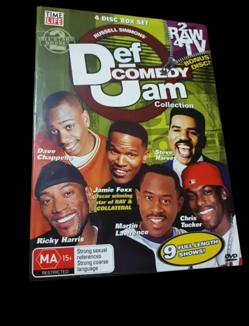 DEF COMEDY JAM COLLECTION- 4 disc box set, All stars 4, 5, 6 , Region 4