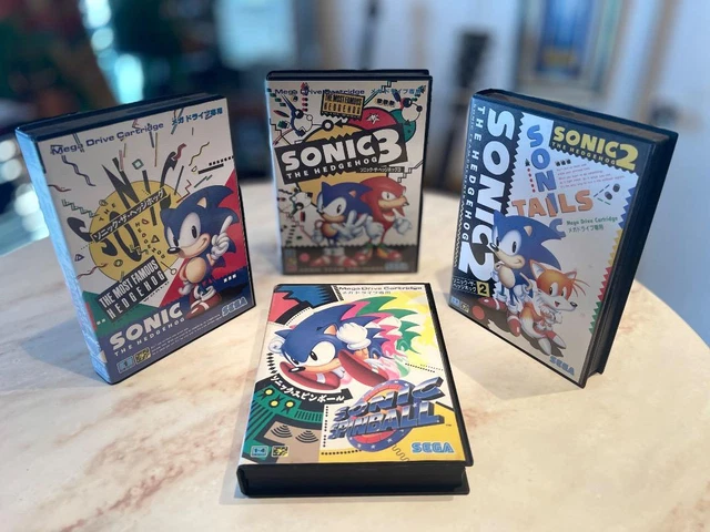 SEGA MEGA DRIVE Sonic The Hedgehog Complete Box Manual Tested Working £ ...
