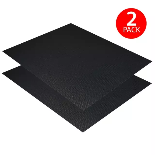 2 x BBQ Grill Mat Non-Stick Oven Liners Meat Chips Fish Barbecue Baking