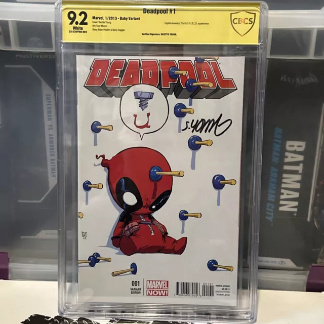 Deadpool #1 CBCS 9.2 Signed By Skottie Young Screw U Variant Cover Marvel Comic
