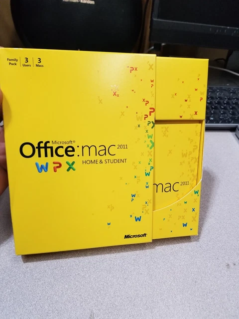 Microsoft Office MAC 2011 Home & Student Box.used.see pics & description. As Is!