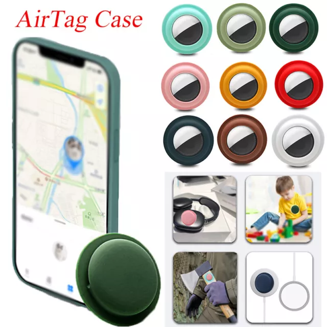 # Para Apple AirTag Silicona Funda Cobertor Espalda Adhesivo Montaje Contador