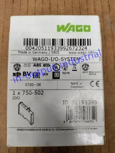 New in Box WAGO 750-502 Module 750-502 750502