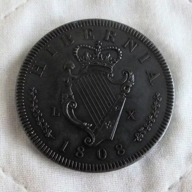 Ireland George Iii 1808 Bronzed Copper Proof Pattern Crown