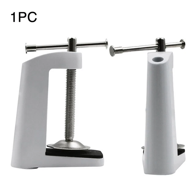 Portable Holder Table Lamp Tools Home Fixed Base Stainless Steel Desk Clamp
