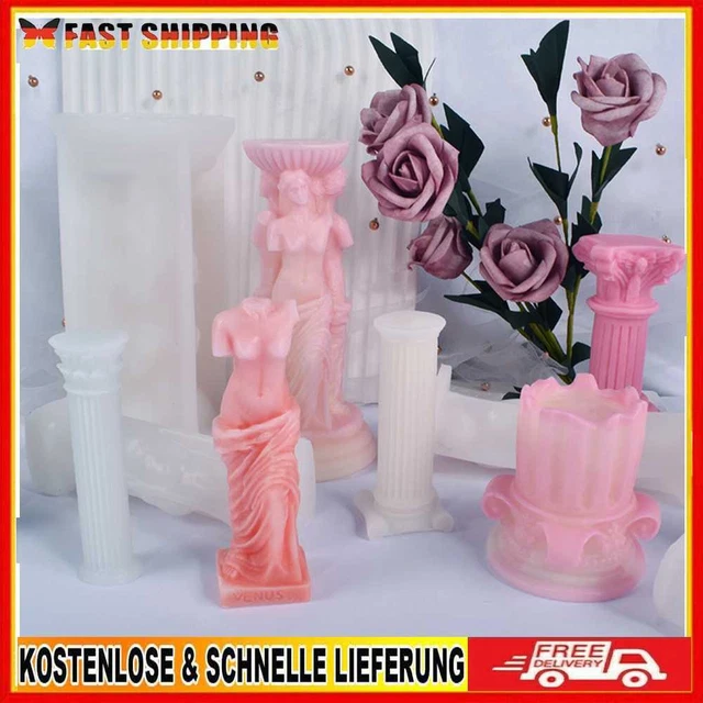 DIY Ancient Greek Columns Moulds Handmade Plaster Soap Mould Christmas Ornaments