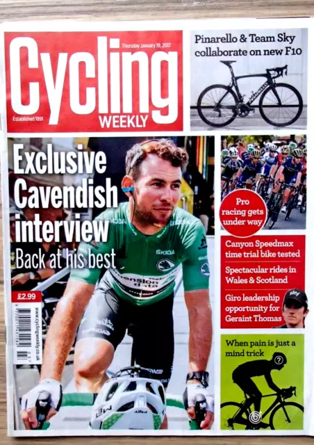 Rivista Settimanale Ciclismo Gennaio 2017 Caratteristiche Marchio Cavendish