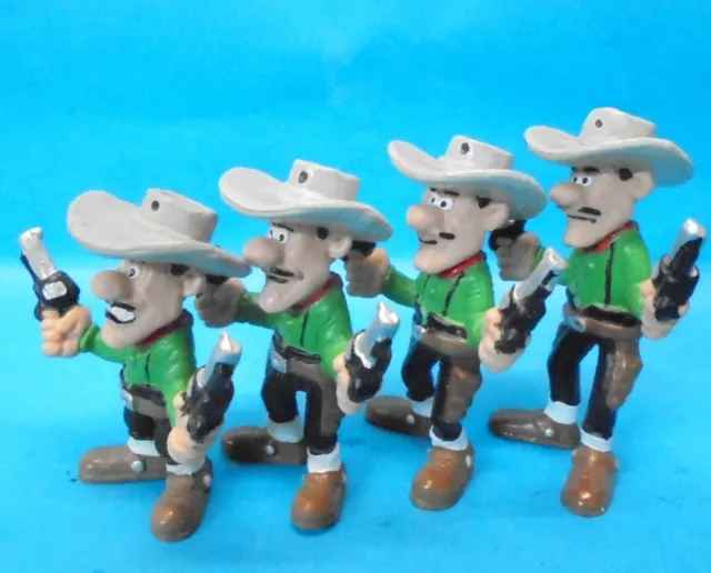 Lucky Luke : JOE WILLIAM JACK AVERELL DALTON in MUSTERBEMALUNG Schleich 1983