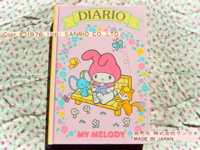 📔 Vintage RARO MY MELODY 1981 DIARIO Made JAPAN Ufficiale Sanrio Giappone x ITA