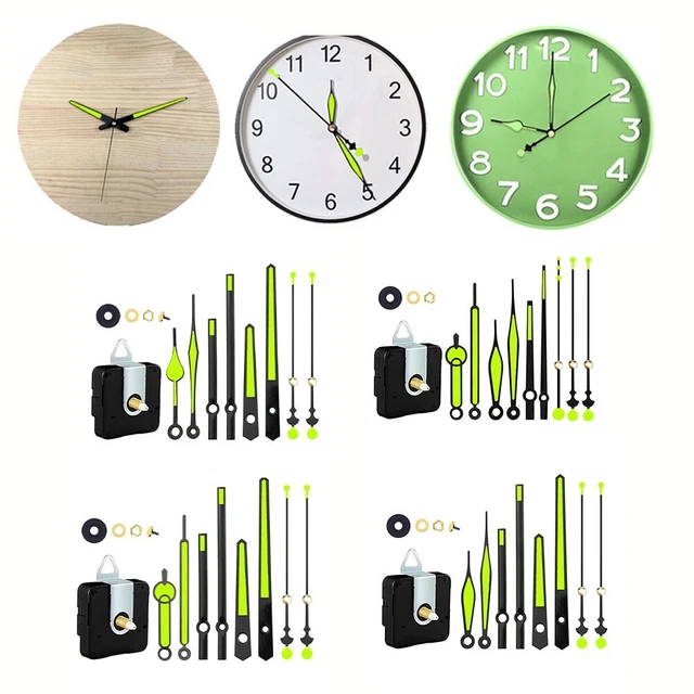 Mécanisme D’horloge à Quartz Silencieux – Kit De Réparation DIY Avec Axes 8 à 31 Mm, 56x56 Mm