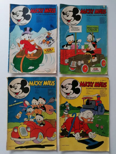 Walt Disneys Micky Maus 1971 - Einzelverkauf Heft Nr. 1, 18, 23, 41 (AW6)