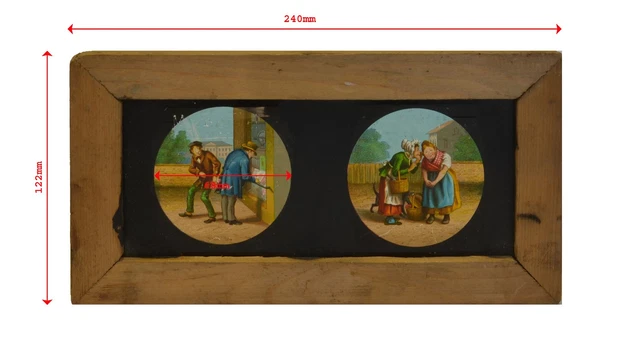 Lot De 4 Plaques De Verre Pour Lanterne Magique - Égypte Ancienne - France