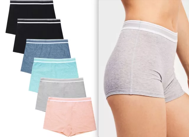 6 Sports Yoga Workout Womens SOFT Boxers Shorts Underwear Ann