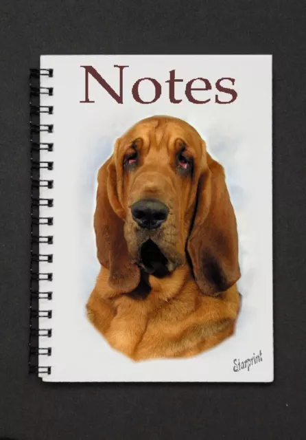 Bloodhound Dog  Notebook by Starprint G & D