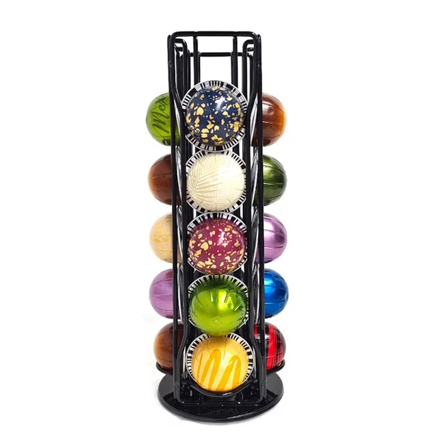 Quailitas Porta Capsule Tassimo 52 Pezzi: Organizer Rotante Salvaspazio Per Cucina, Rack Girevole In Metallo