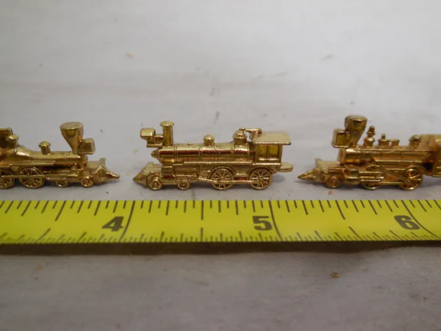 Lot of 4 Vintage Miniature Locomotive Steam Engine Train RailroadModels Brass