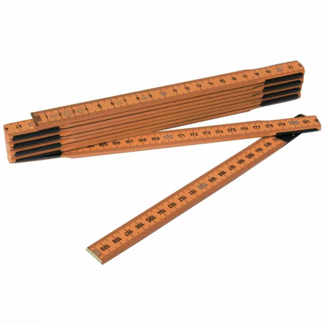 Règle Pliant en Bois 2 M Outil Mesure Pour Charpentiers 91859