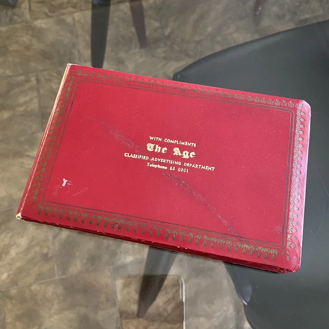VINTAGE 60S 70S THE AGE Newspaper CLASSIFIEDS Telephone ADDRESS Book Vintage 60s 70s the age newspaper classifieds telephone address book