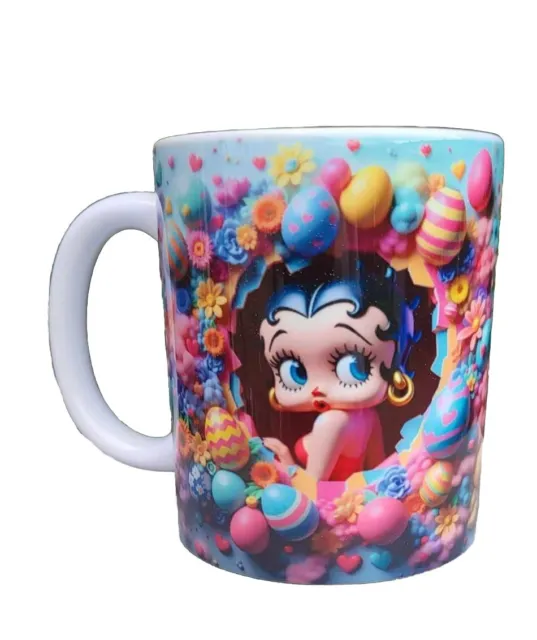 Betty Boop Easter Egg Theme Tea Coffee Mug Easter Mug Gifts Betty Boop
