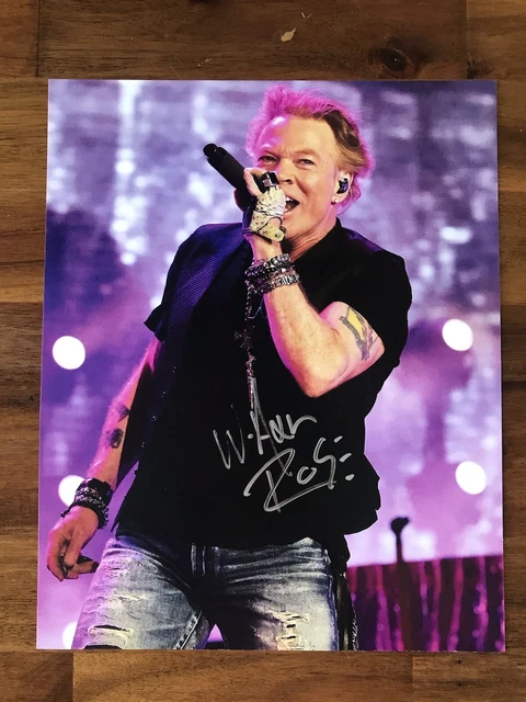 Axl Rose Guns N Roses Genuine Signed Photo Original Autographed 8 X Axl Rose Guns N Roses Genuine Signed Photo Original Autographed 8 X