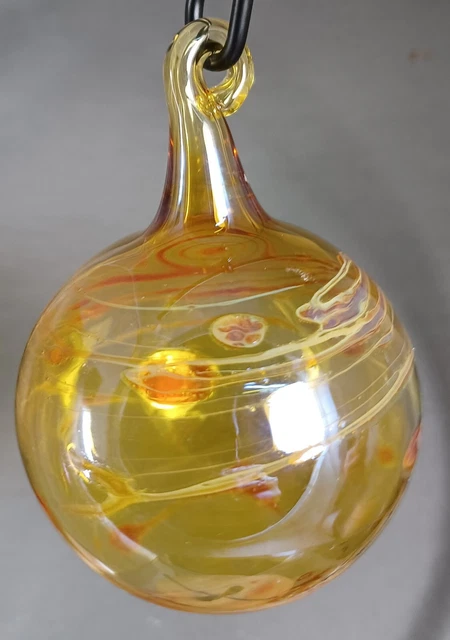 Hand Blown Glass Ornament Ball . Self Representing Artist (SRA) 3