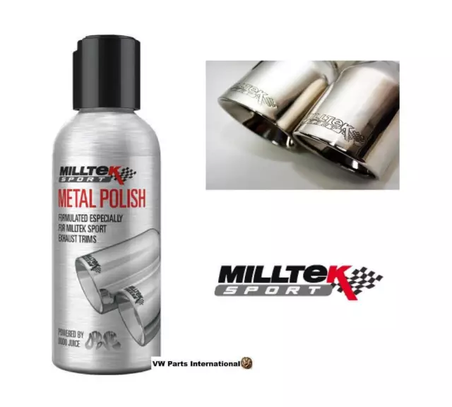 Milltek Metal Cleaning Polish for VW Audi Seat Skoda with Milltek Exhaust Tips 2