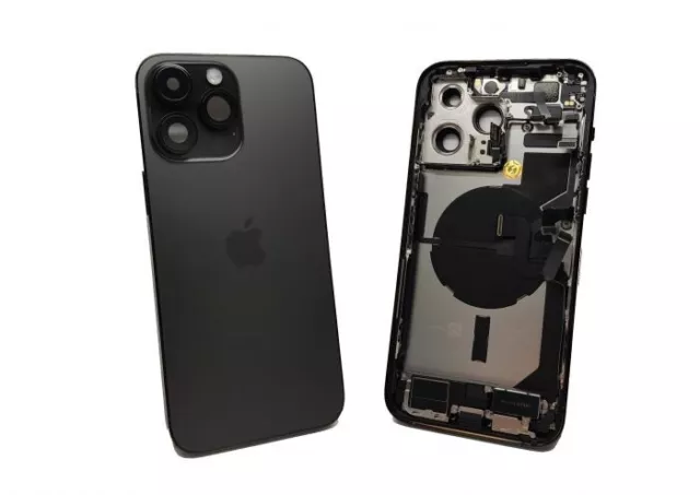 Alloggiamento iPhone 14 Pro Max originale originale con parti spazio GRADO A GRAFITE