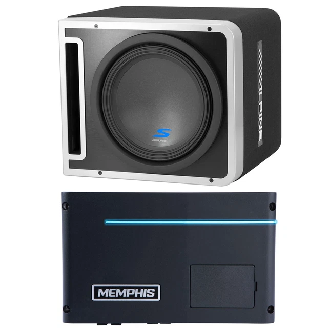 Memphis PRXA600.1 Power Reference Series Mono Subwoofer Amplifier and a Alpin...