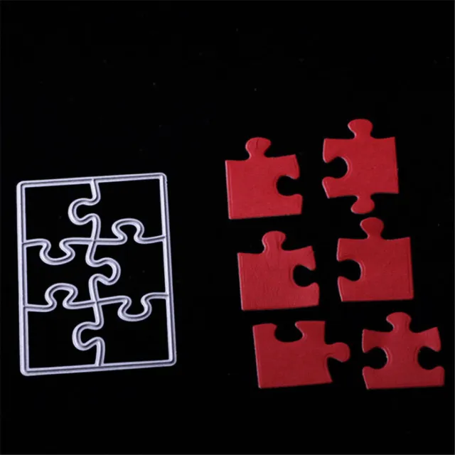Puzzle Metal Cutting Dies Stencils For Scrapbookings DIY Card Crafts Embossin-LN