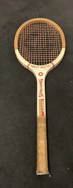 Raqueta de tenis de madera vintage Spalding TRACY AUSTIN Junior