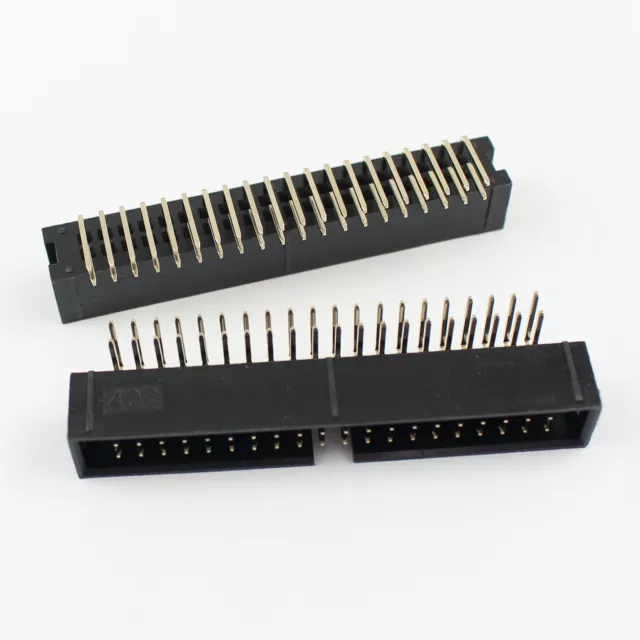 20Pcs 2.54mm 2x20 Pin 40 Pin Right Angle Male Shrouded IDC Box Header Connector