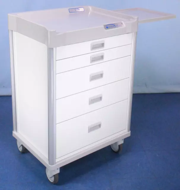 LogiQuip QT Procedure Cart w/ Key Medical Treatment Cart Crash Cart Supply Cart