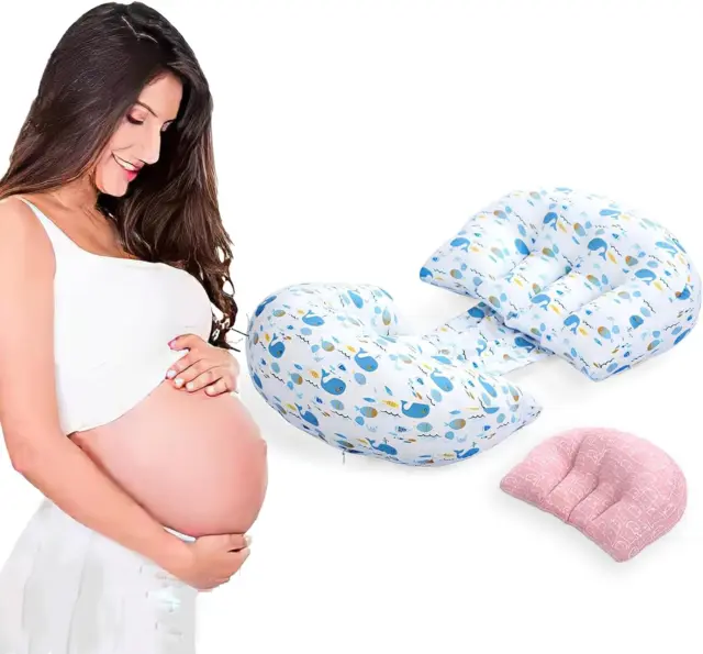Beaba Cuscino gravidanza e cuscino allattamento Big Flopsy large Linen -  Pikolin