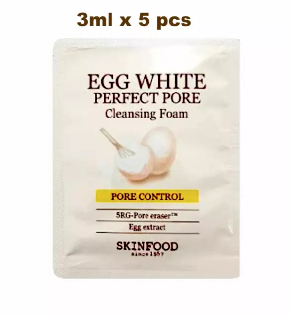 Skinfood Egg white Perfect Pore Cleansing Foam 3ml x 5 pcs