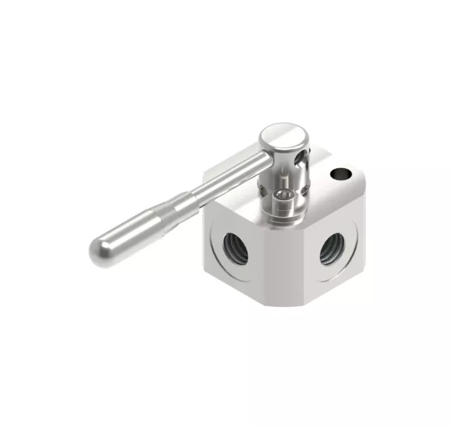 GL Stainless Steel Valves, 3 Way, High Pressure Flow Divider