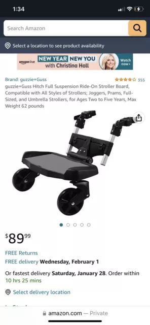 Guzzie + Guss hitch universal stroller board