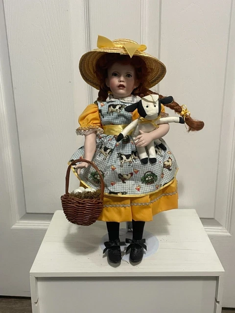 Molly Macdonald Red Hair Freckles Porcelain Doll Paradise Galleries Farm Cow