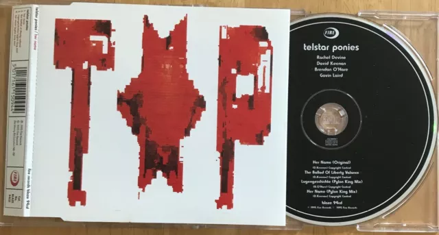 Telstar Ponies 'Her Name' 4 Track CD Single 1995 UK Fire Records BLAZE 94CD